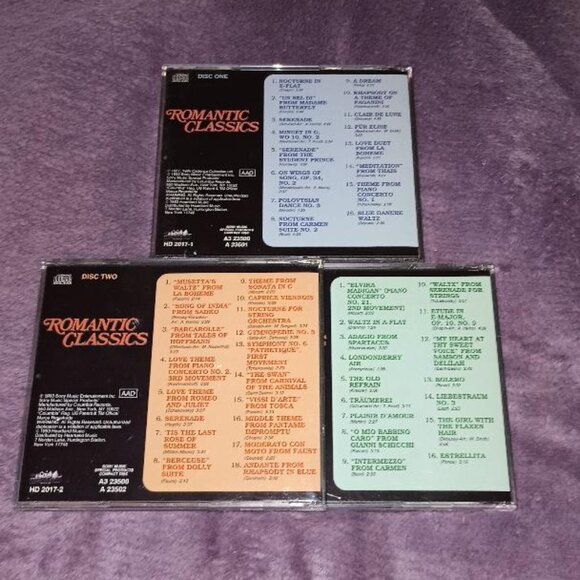 CD Romantic Classics 3 Disc Set Puccini Shubert Borodin Strauss Debussy - Picture 2 of 2